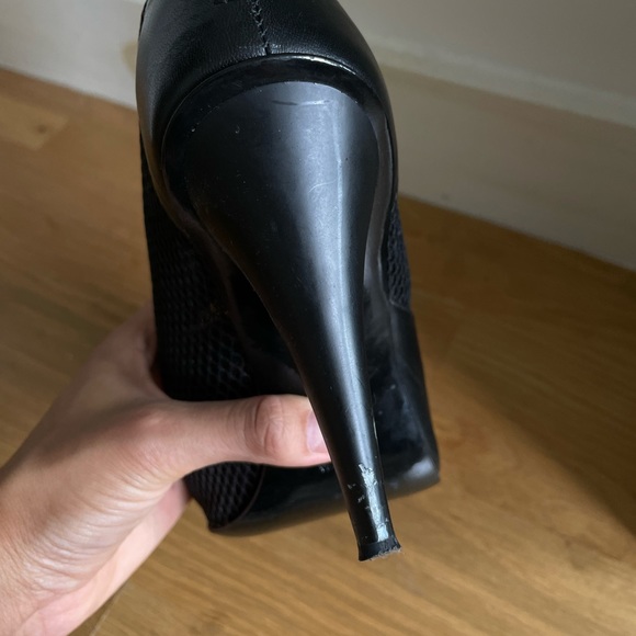 3.1 Phillip Lim Black Mesh “Shirley” Ankle Booties - Size 37 - Picture 8 of 9